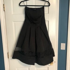Classic black fit and flare dress